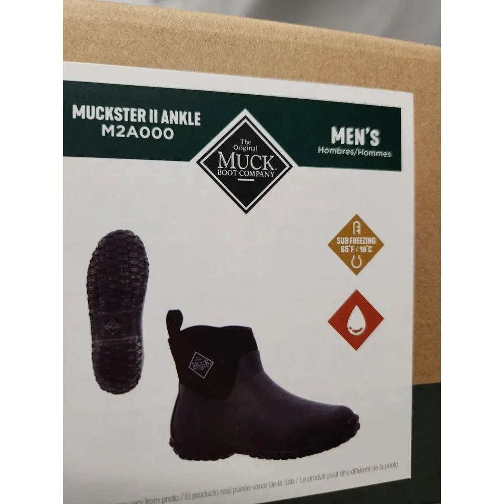 Muck Boot Company Muckster II Ankle Boots Men’s 10 Black